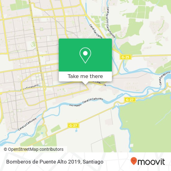 Bomberos de Puente Alto 2019 map