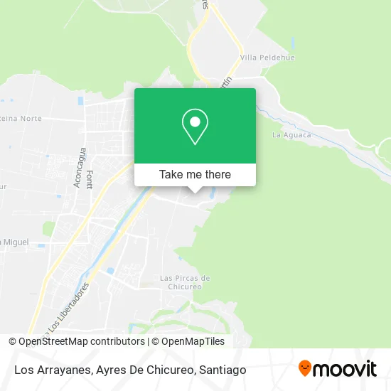 Los Arrayanes, Ayres De Chicureo map
