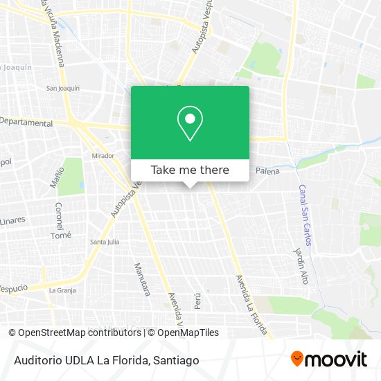 Auditorio UDLA La Florida map