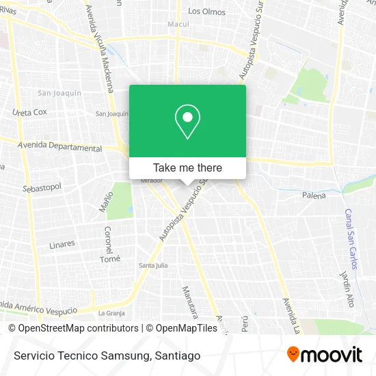 Servicio Tecnico Samsung map