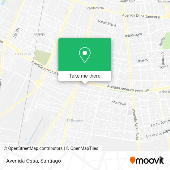 Avenida Ossa map
