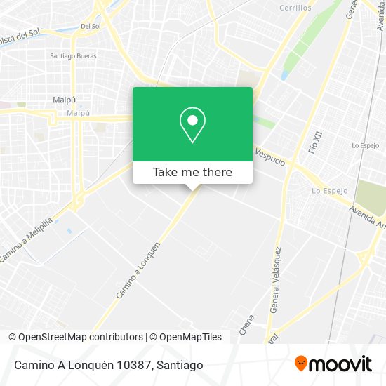 Mapa de Camino A Lonquén 10387