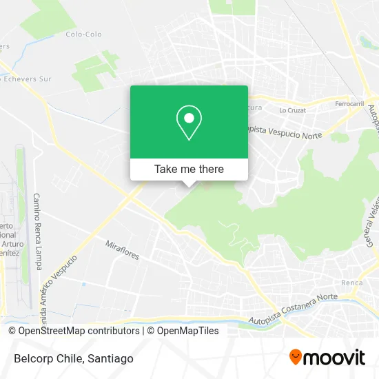 Belcorp Chile map