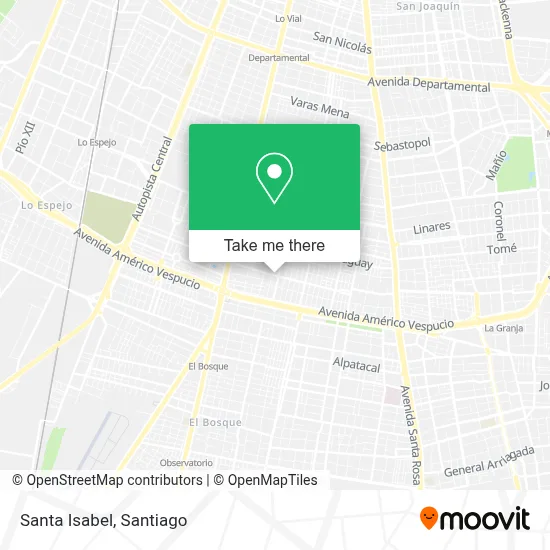 Santa Isabel map