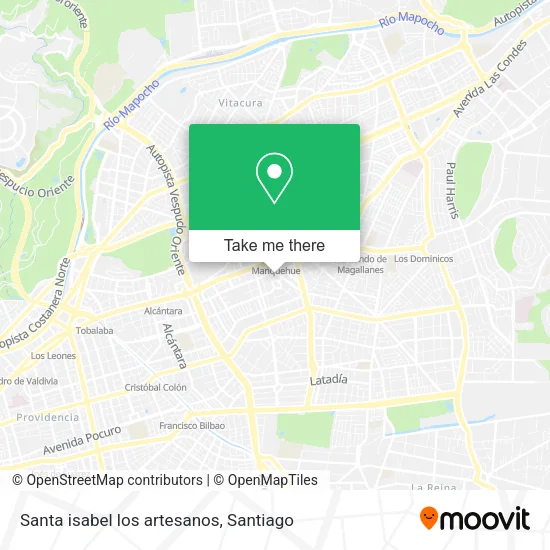Santa isabel los artesanos map