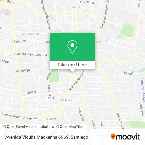 Avenida Vicuña Mackenna 6969 map