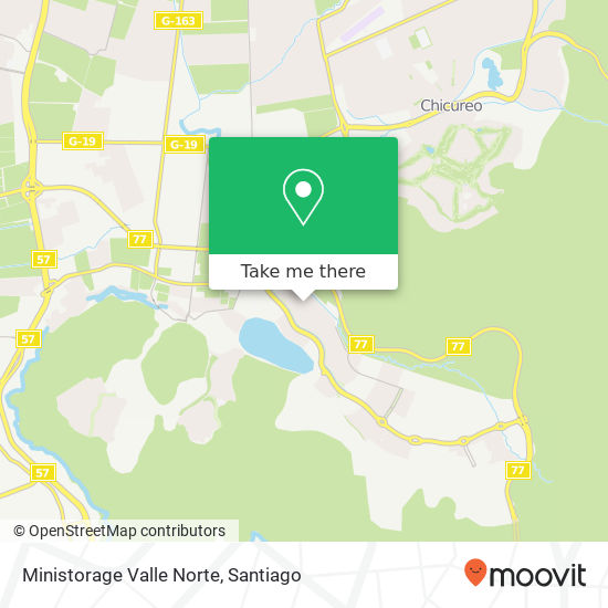 Ministorage Valle Norte map
