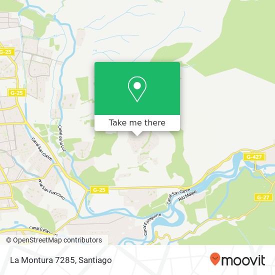 La Montura 7285 map