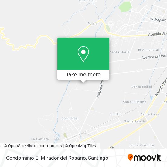 Condominio El Mirador del Rosario map