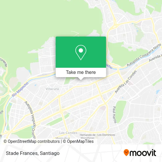 Stade Frances map
