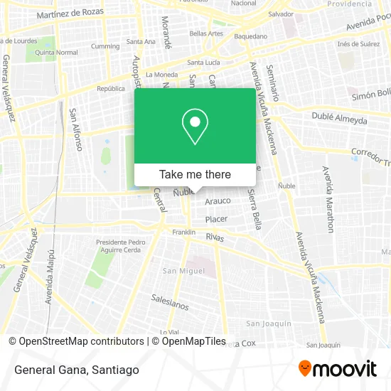 General Gana map