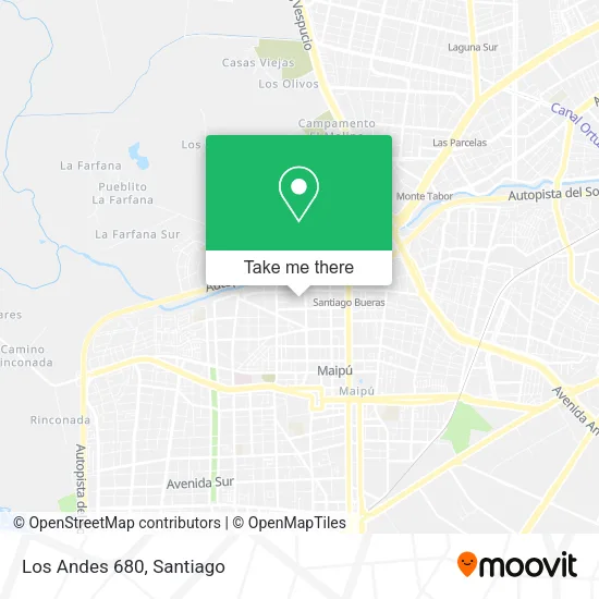 Los Andes 680 map