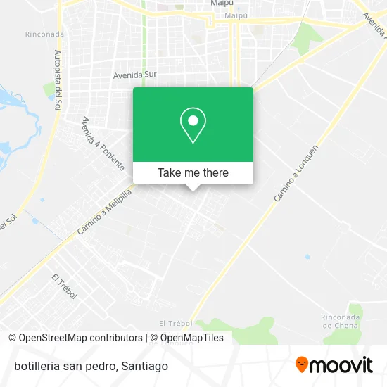 botilleria san pedro map