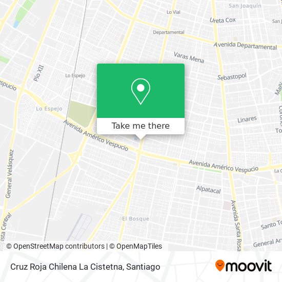 Cruz Roja Chilena La Cistetna map