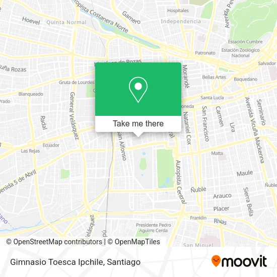 Gimnasio Toesca Ipchile map