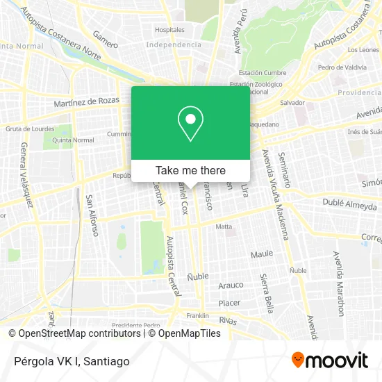 Pérgola VK I map