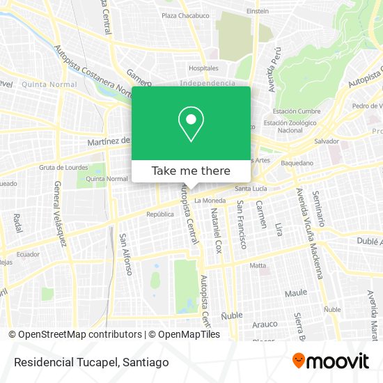 Residencial Tucapel map