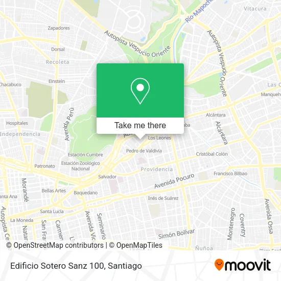 Edificio Sotero Sanz 100 map