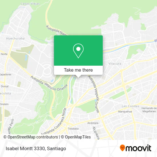 Isabel Montt 3330 map