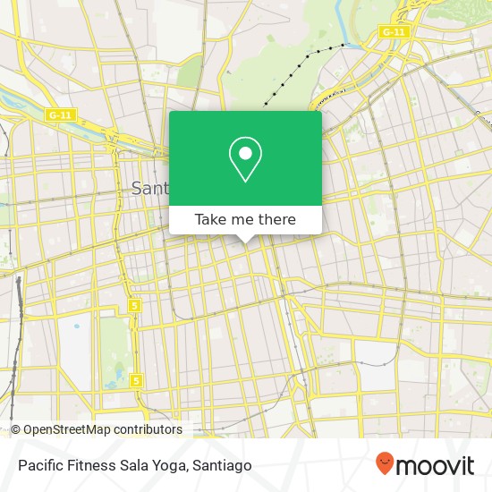 Pacific Fitness Sala Yoga map