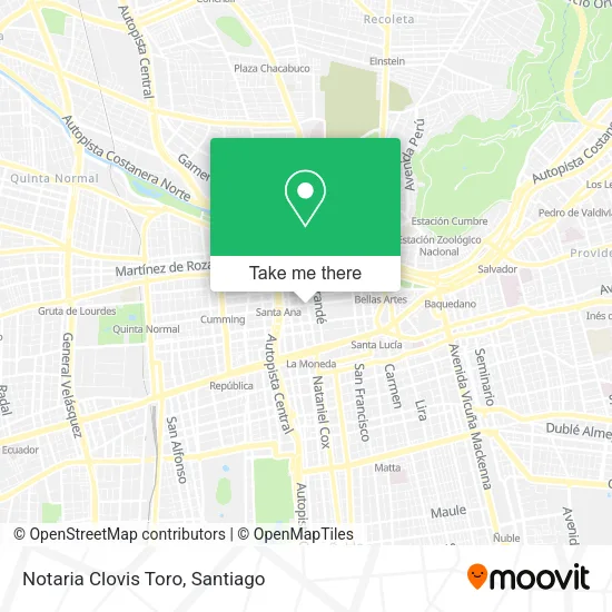 Notaria Clovis Toro map