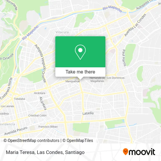 Maria Teresa, Las Condes map