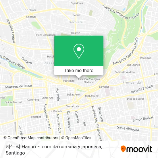 하누리 Hanuri ~ comida coreana y japonesa map