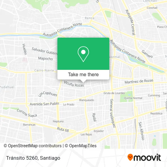 Tránsito 5260 map
