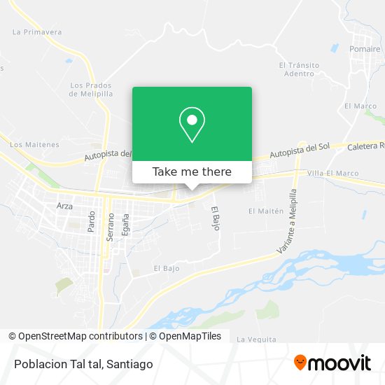 Poblacion Tal tal map