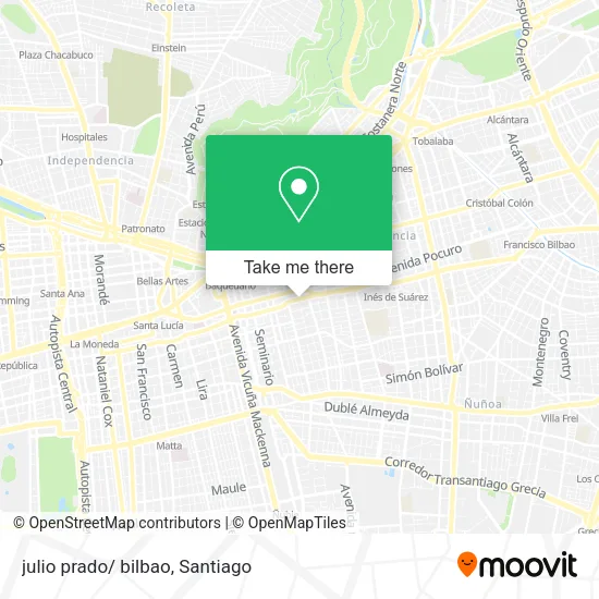 julio prado/ bilbao map