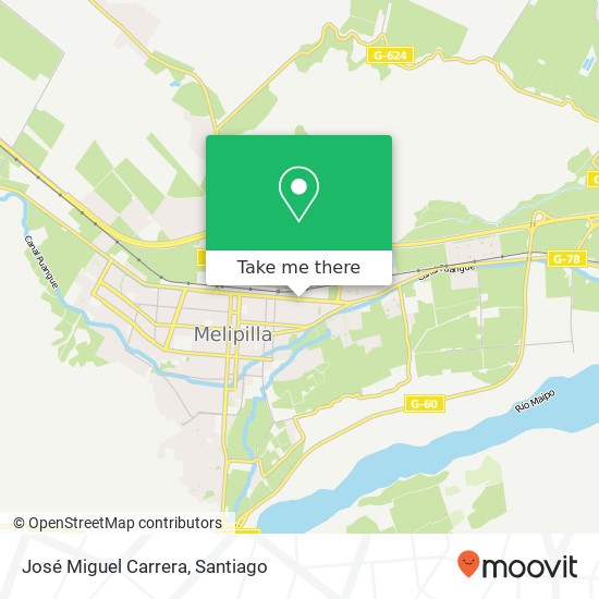 José Miguel Carrera map