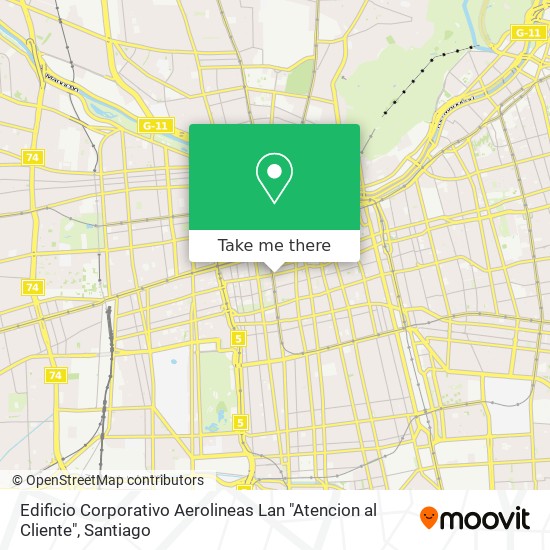 Mapa de Edificio Corporativo Aerolineas Lan "Atencion al Cliente"