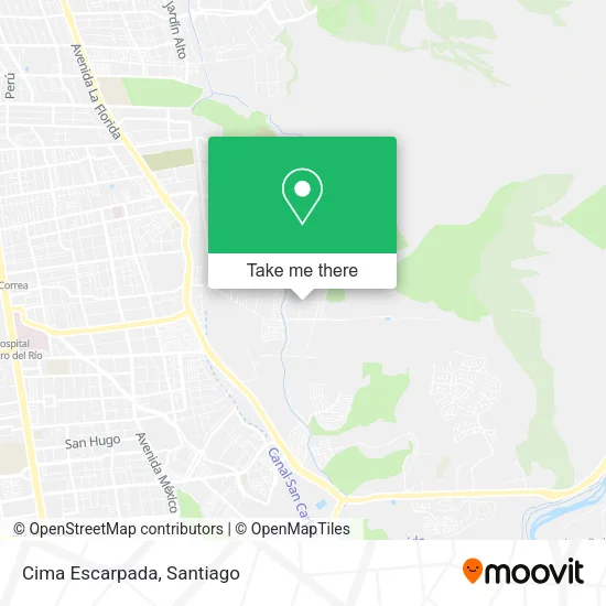 Cima Escarpada map