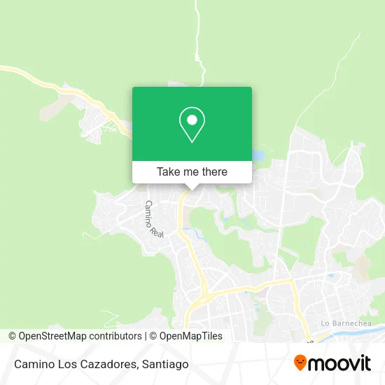 Camino Los Cazadores map
