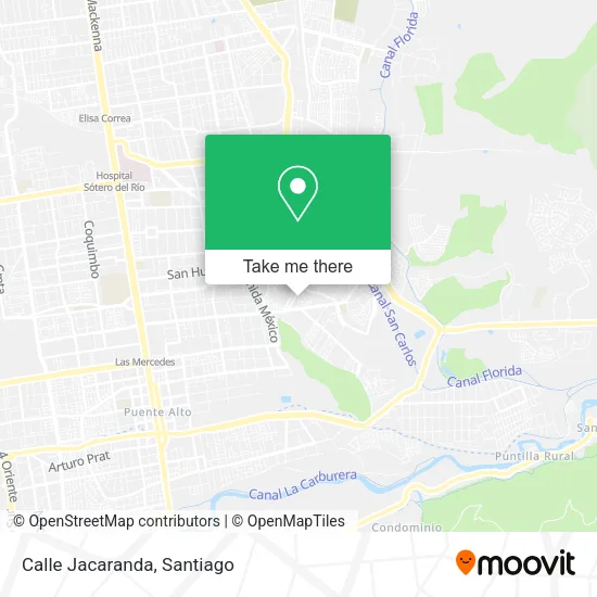 Mapa de Calle Jacaranda
