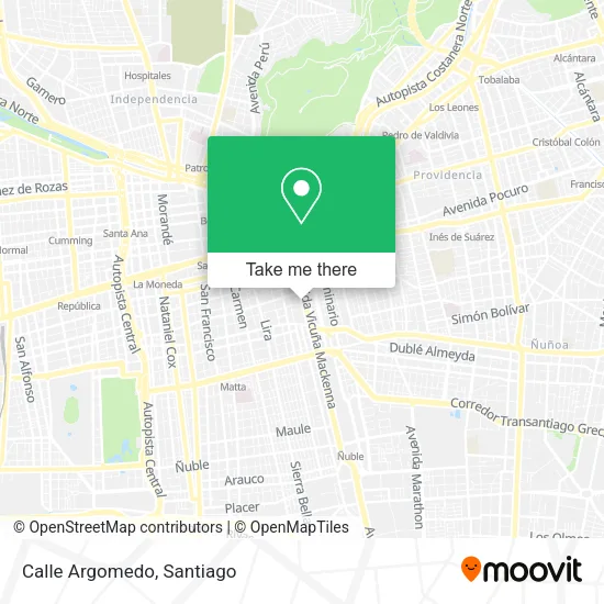 Mapa de Calle Argomedo