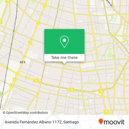 Avenida Fernández Albano 1172 map