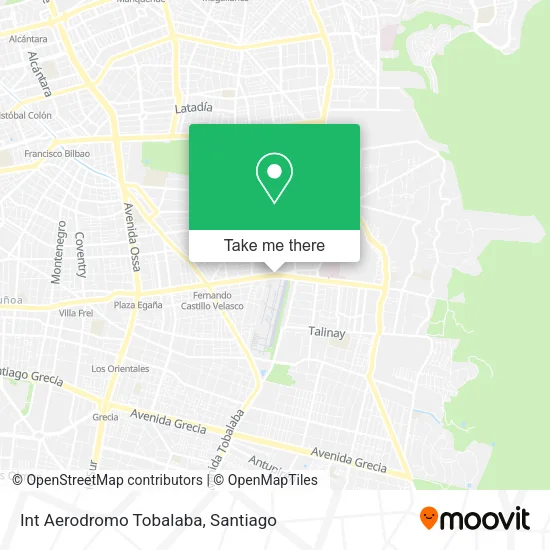 Int Aerodromo Tobalaba map