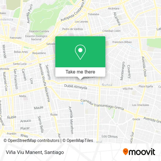 Viña Viu Manent map
