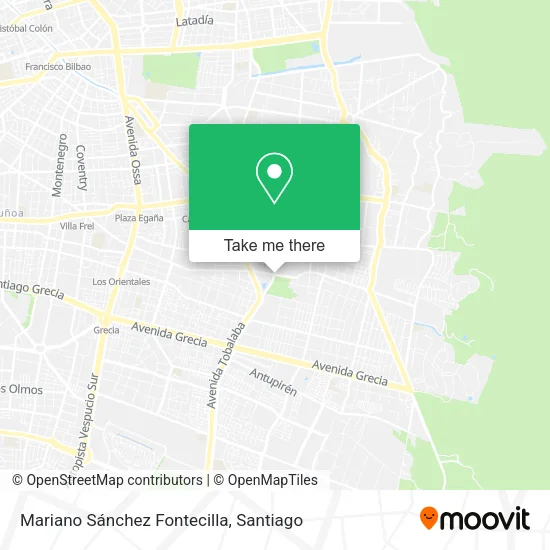 Mariano Sánchez Fontecilla map