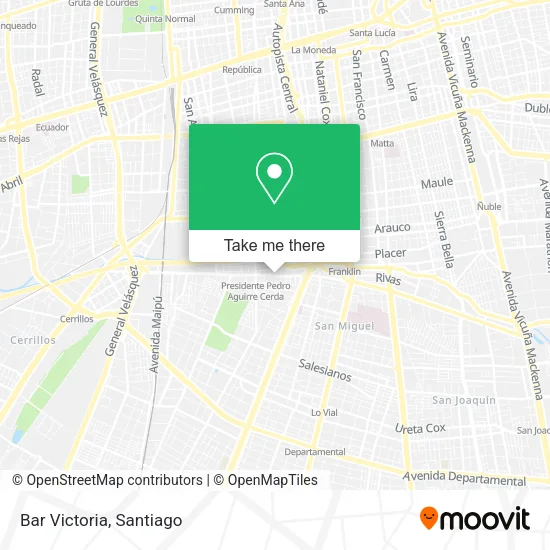 Bar Victoria map