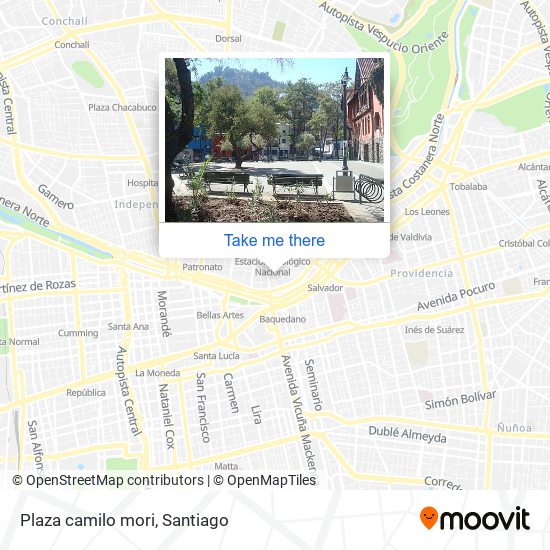 Plaza camilo mori map