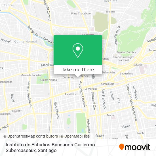 Instituto de Estudios Bancarios Guillermo Subercaseaux map