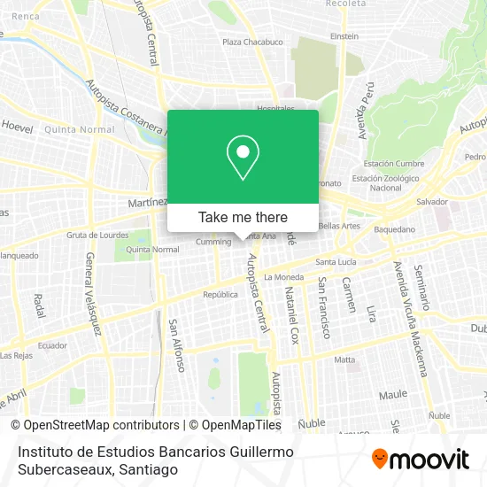 Instituto de Estudios Bancarios Guillermo Subercaseaux map