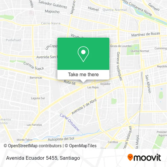 Avenida Ecuador 5455 map