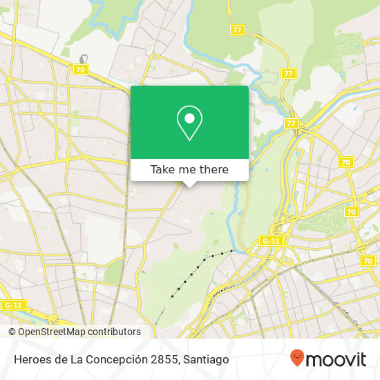 Heroes de La Concepción 2855 map