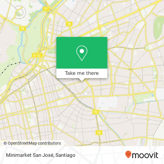 Minimarket San José map