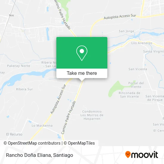 Rancho Doña Eliana map
