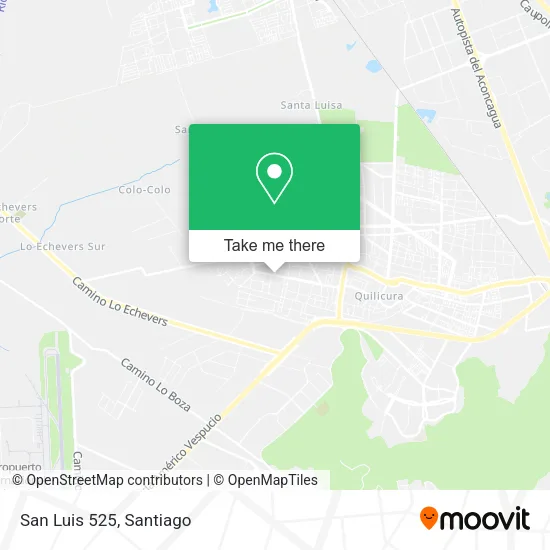 San Luis 525 map