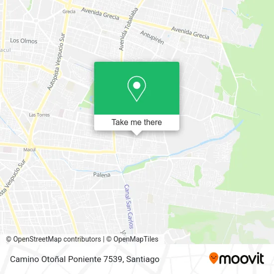 Mapa de Camino Otoñal Poniente 7539